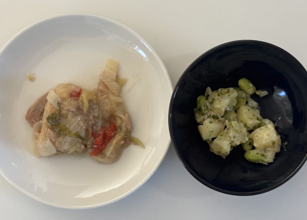 7食目を2回分に分けたところ